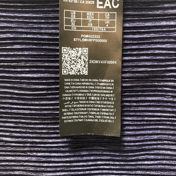 GUESS Tie neck Navy blue top - Picture 12 of 13